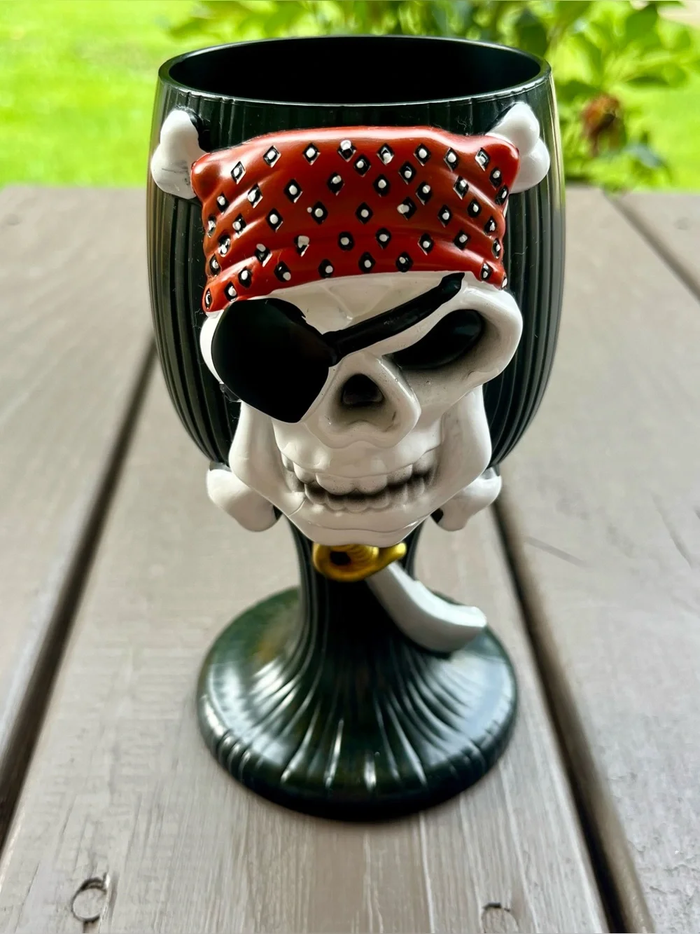 Captain Memos Pirate Cruise Skull Swords Goblet Cup Clearwater Beach Florida